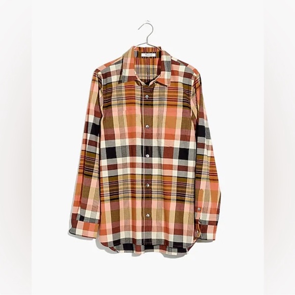 Madewell Classic Ex-Boyfriend Shirt in Seconda Plaid - Picture 5 of 15